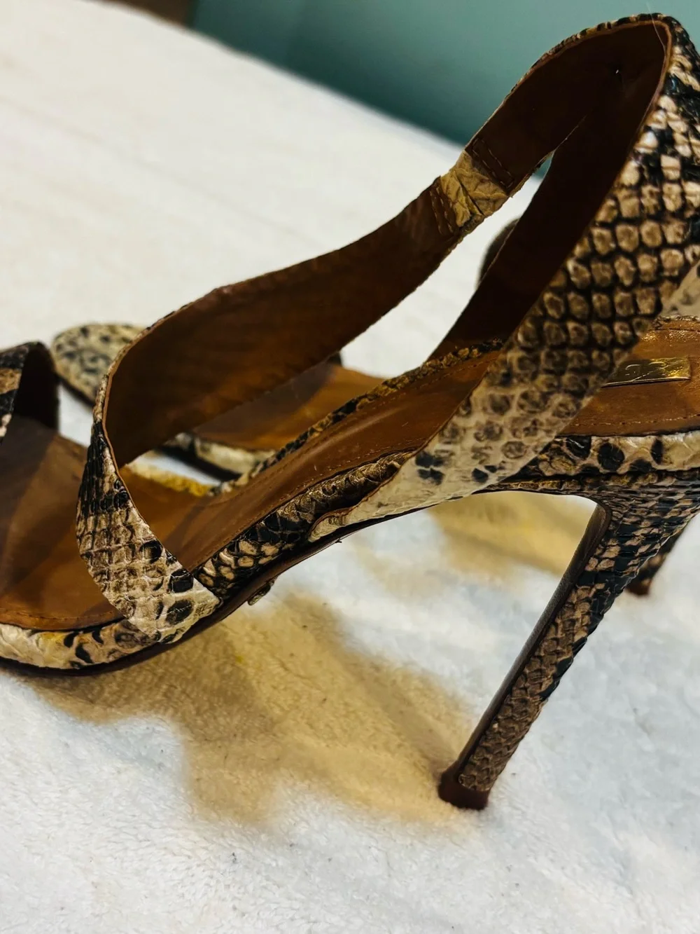 Brazilian Leather Heels By Schutz - Size 9.5B - Heel 4.5 Inches - box 13